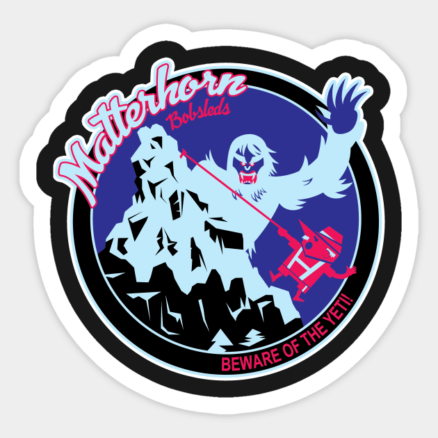 Matterhorn Bobelds (black, sky blue, royal) Sticker by brodiehbrockie